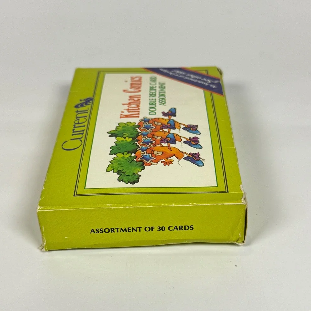 Vintage 1982 Current Kitchen Comics Double Recipe Card Assortment 24ct Veggies